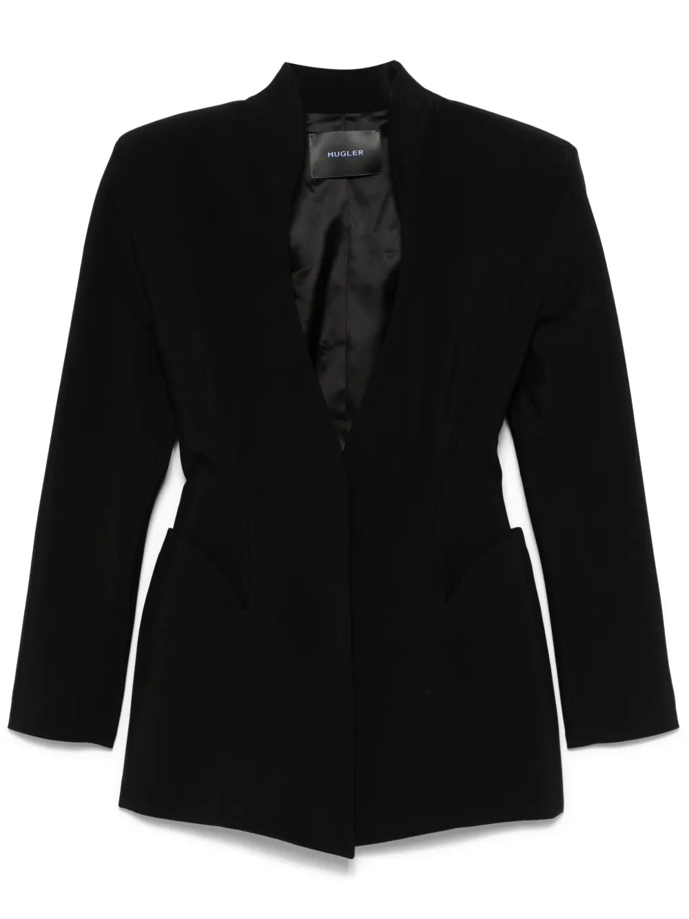 fitted-waist blazer