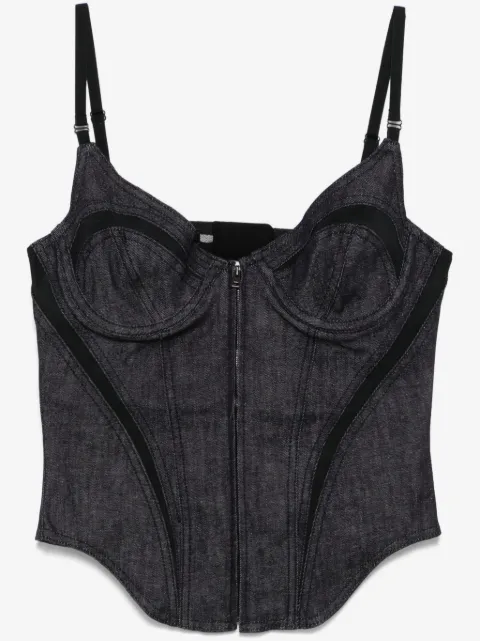 Mugler denim corset
