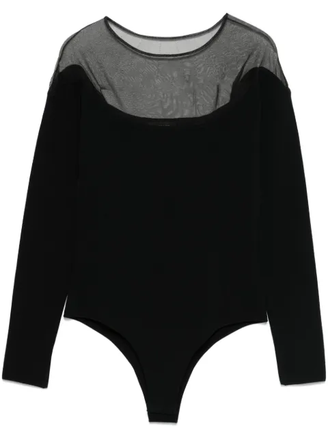 Mugler body con panel transparente
