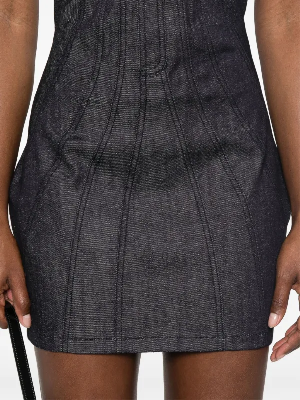 Mugler Strapless Mini Dress - Black