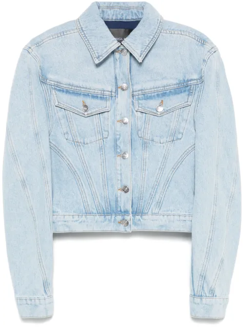Mugler veste en jean - Bleu - Mugler - Modalova