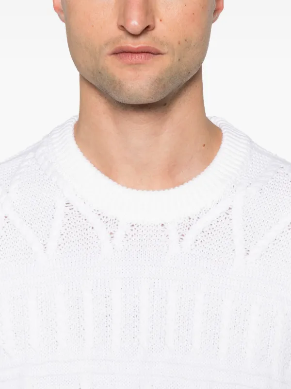 Zegna ケーブルニット セーター | ホワイト | FARFETCH JP