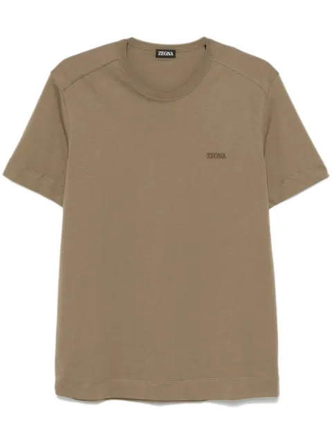 Zegna playera con logo bordado
