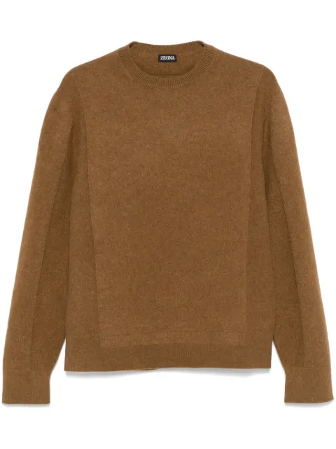 Zegna suéter con cuello redondo