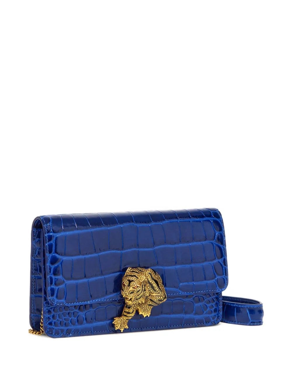 ROBERTO CAVALLI CROCODILE-EFFECT SHOULDER BAG 