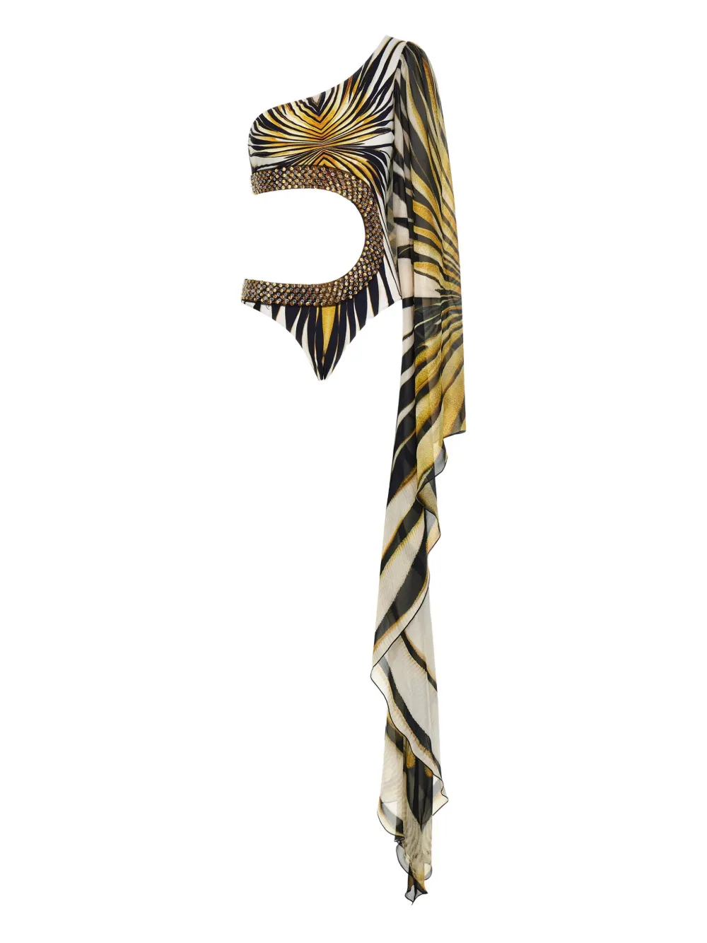 Roberto Cavalli Badpak met print Wit