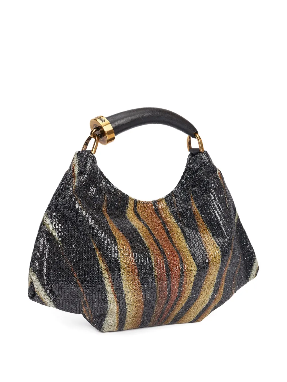 ROBERTO CAVALLI SEQUIN-EMBELLISHED SHOULDER BAG 