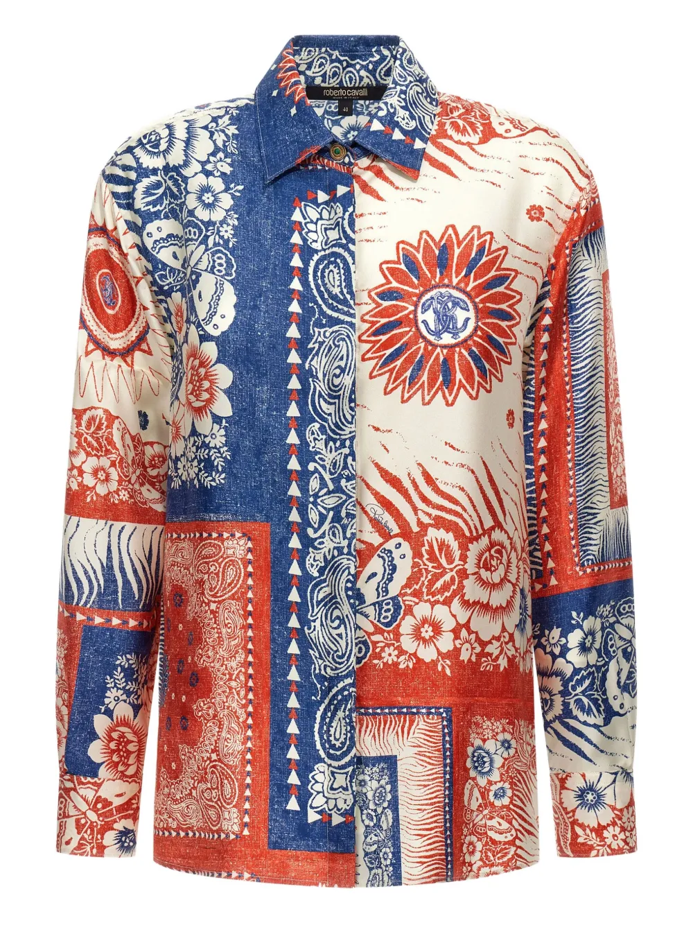 bandana-print shirt