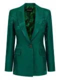Roberto Cavalli patterned-jacquard blazer - Green