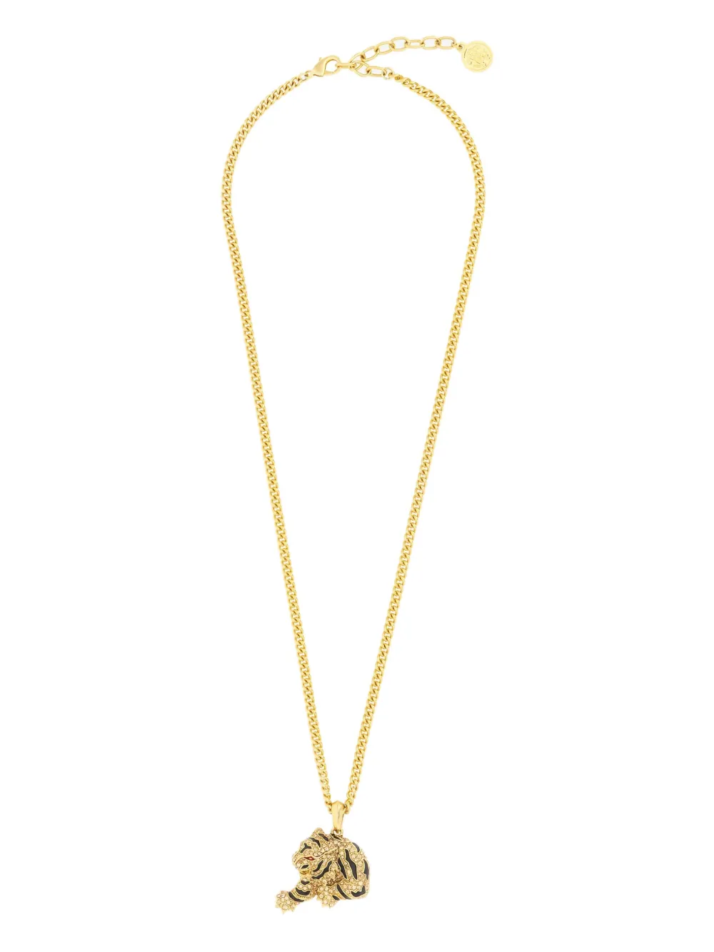 Roberto Cavalli tiger-pendant necklace - Oro