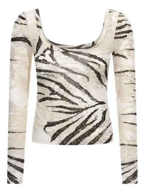 Roberto Cavalli zebra-print T-shirt
