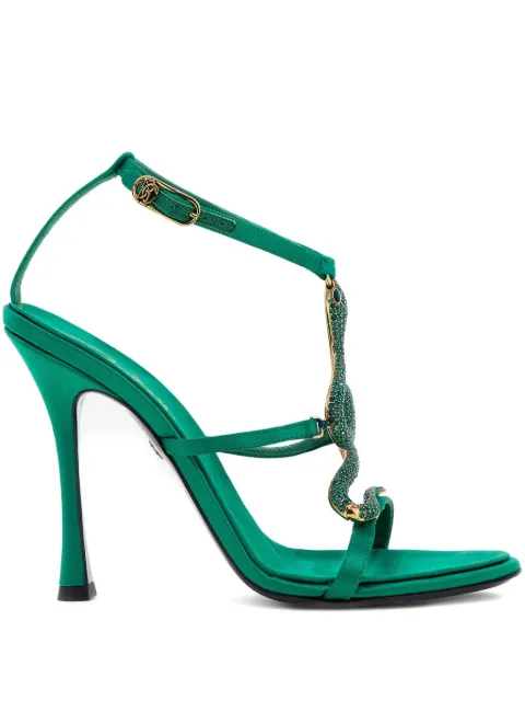 Roberto Cavalli satin sandals
