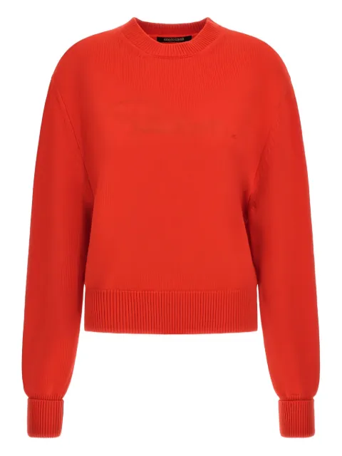Roberto Cavalli embroidered logo sweater
