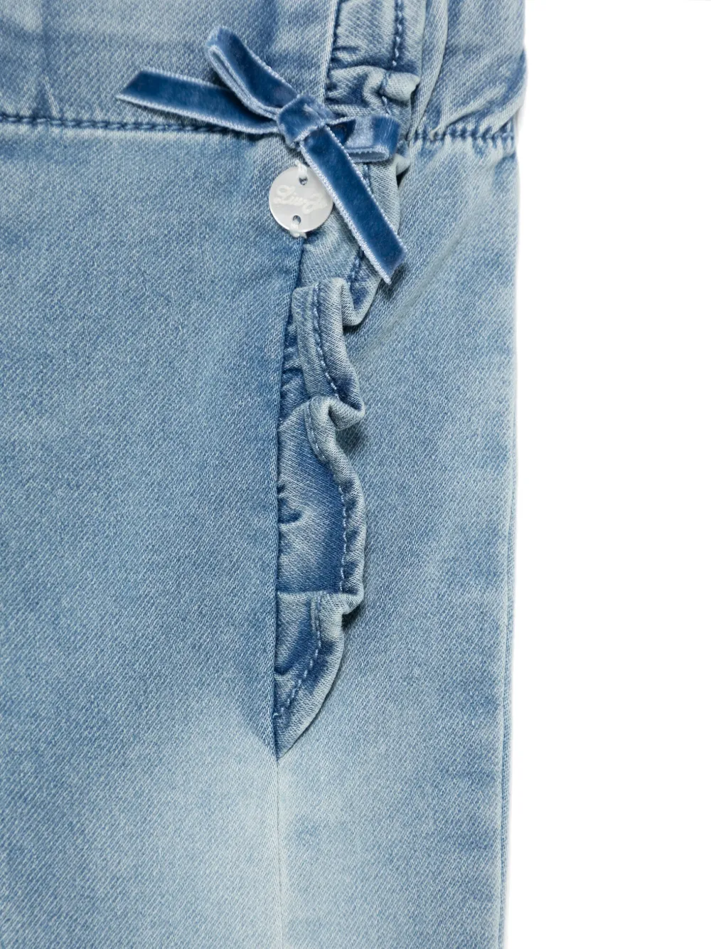 Liu Jo Kids Jeans met ruches Blauw