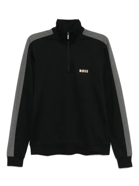 BOSS suéter con logo estampado