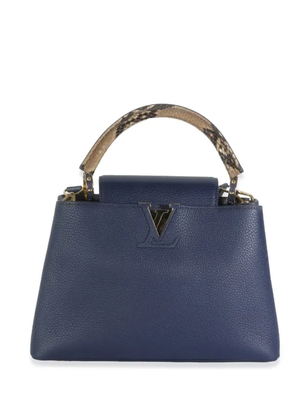 Navy blue louis vuitton bag on sale