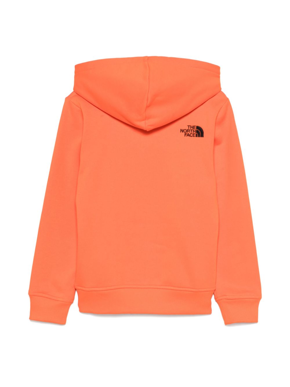 The North Face Kids embroidered-logo hoodie - Orange