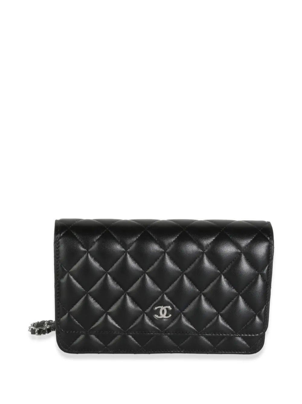 CHANEL Pre-Owned 2021-2023 Wallet On Chain Bag | Black CHANEL Pre-Owned 2021-2023 Wallet On Chain Bag | Black
