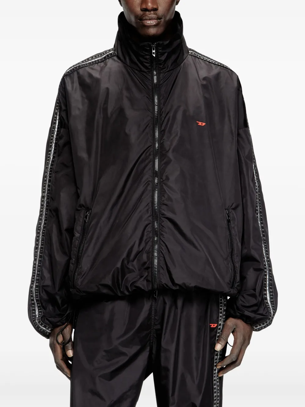 Diesel J-Caron trainingsjack Zwart