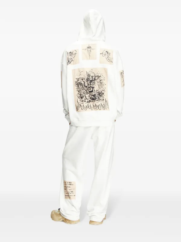 DIESEL ★ x Damiano David S-Boxt-Hood-Lux-DD パーカー Diesel x Damiano David S-Boxt Hoodie | White | FARFETCH