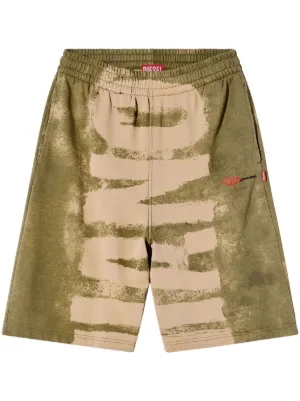 メンズ DIESEL P-eel ダメージ ショートパンツ レッド | Lyst