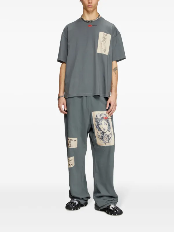 Tシャツ・カットソー Diesel Diesel X Damiano T-Shirt Diesel x Damiano David T-Boxt T-shirt | Grey | FARFETCH