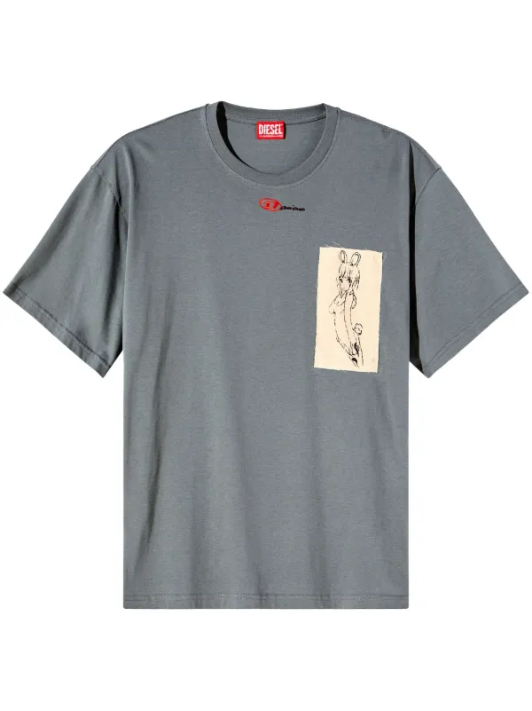 Diesel グレー T-Boxt-78-R1 Tシャツ Gray T-Boxt-78-R1 T-shirt by Diesel on Sale