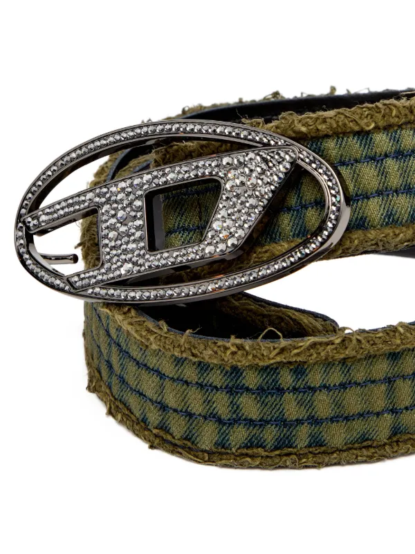 せんちゃん　DIESEL B-1DR グリッター ベルト 80 B-1DR X08516PR666 ベルト｜メンズ｜ブラック｜ディーゼル
