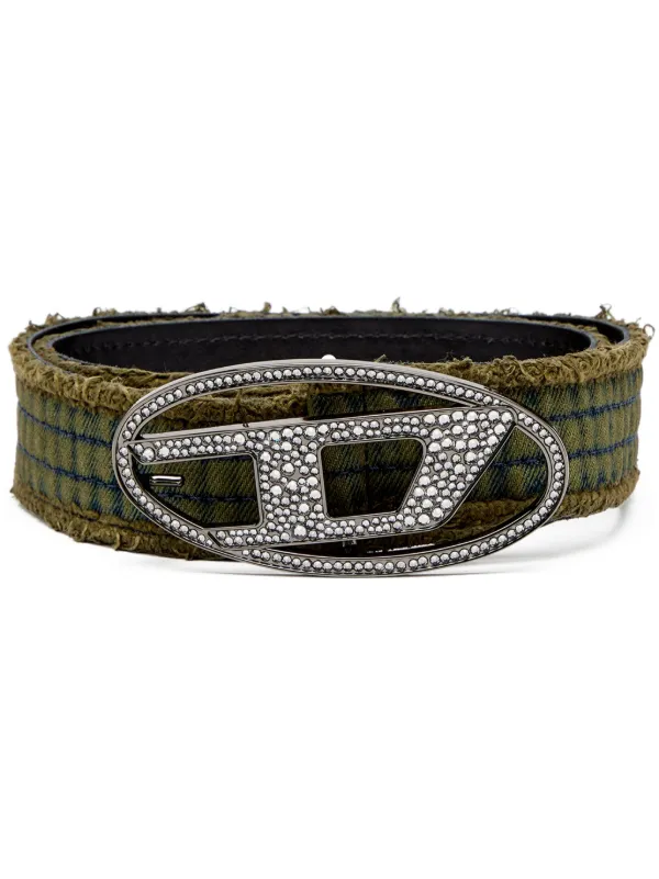 Diesel B-1dr ラインストーン ベルト | グリーン | FARFETCH JP