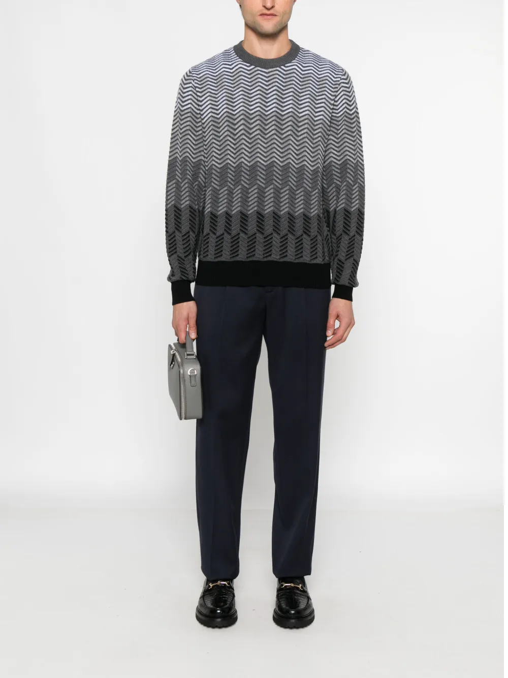 Missoni Zigzag trui van scheerwol - Grijs