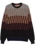 Missoni zigzag virgin wool sweater - Brown