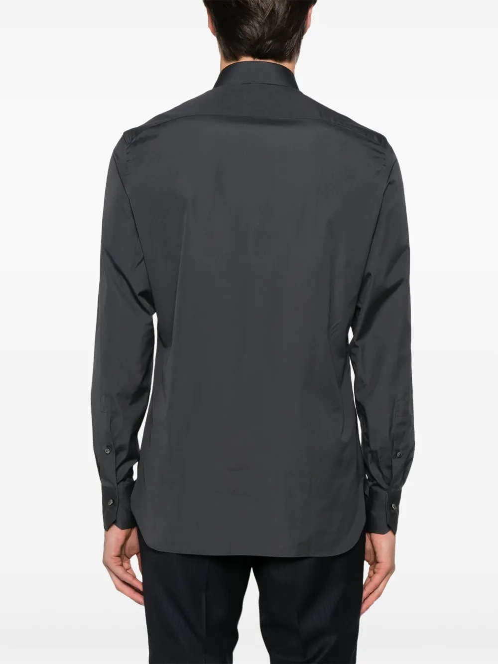 Zegna Popeline overhemd Grijs