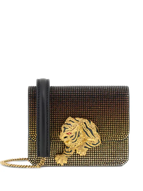 Roberto Cavalli tiger-embellished chain crossbody bag