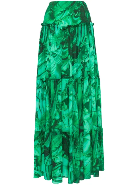 Roberto Cavalli graphic print skirt
