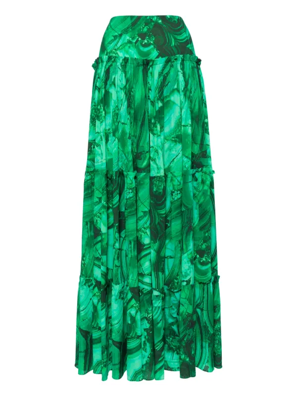 Roberto Cavalli グラフィック スカート | グリーン | FARFETCH JP