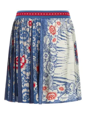 Ottolinger Denim Wrap Midi Skirt | Black | FARFETCH