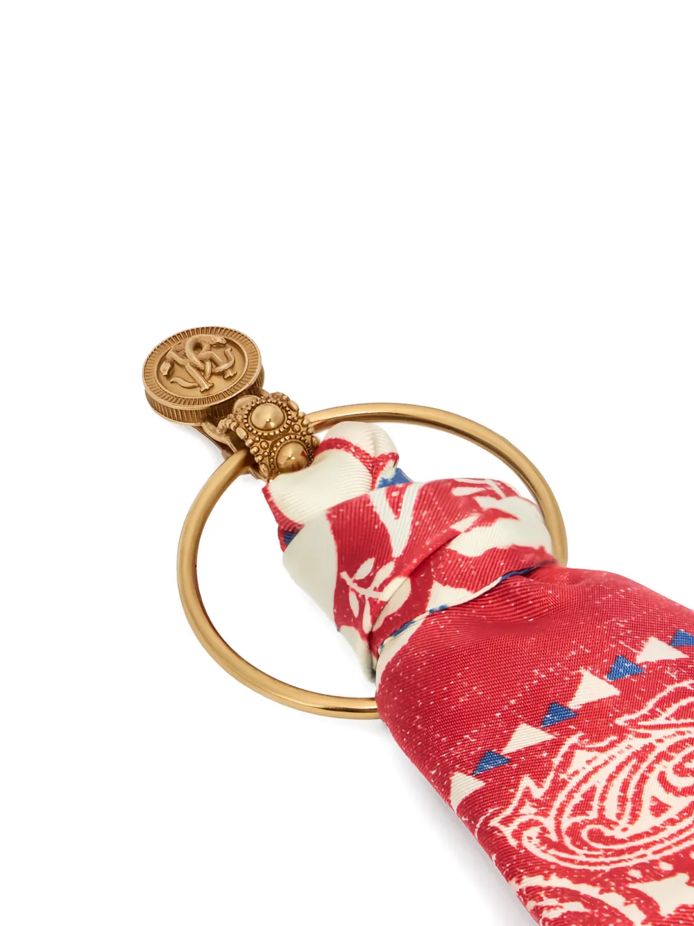Roberto Cavalli Silk Paisley-print Earrings In Multi