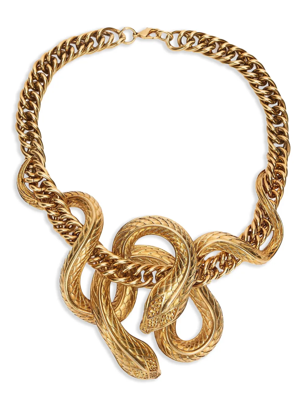 Roberto Cavalli Snake-motif Statement Necklace