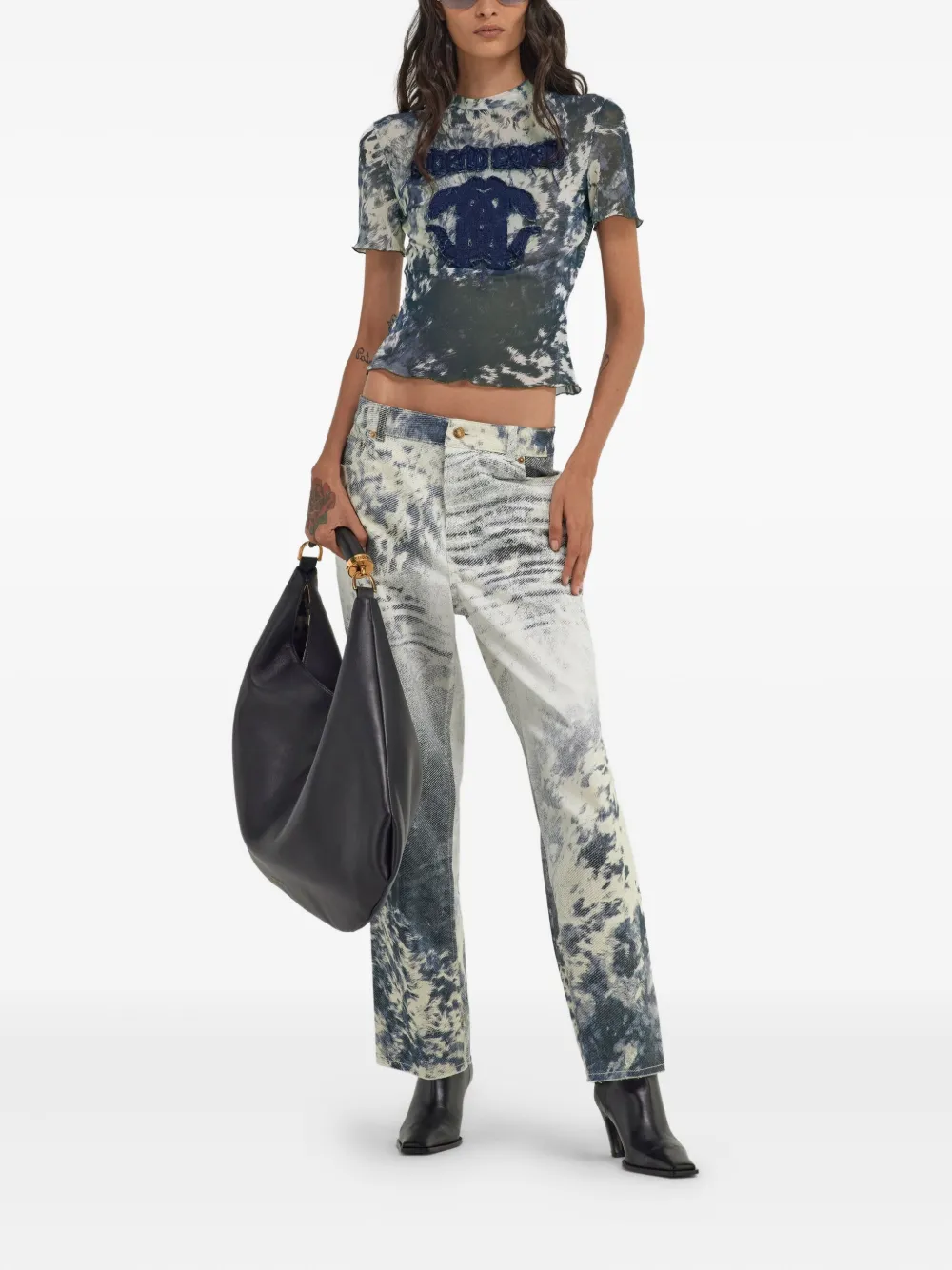 ROBERTO CAVALLI APPALOOSA-PRINT T-SHIRT