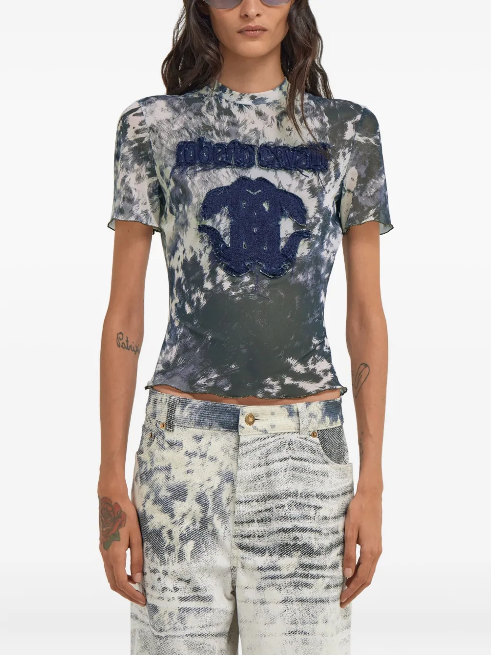 ROBERTO CAVALLI APPALOOSA-PRINT T-SHIRT