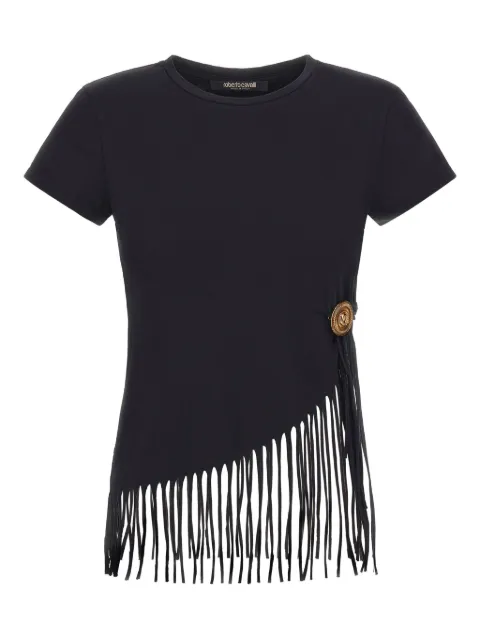 Roberto Cavalli fringed T-Shirt