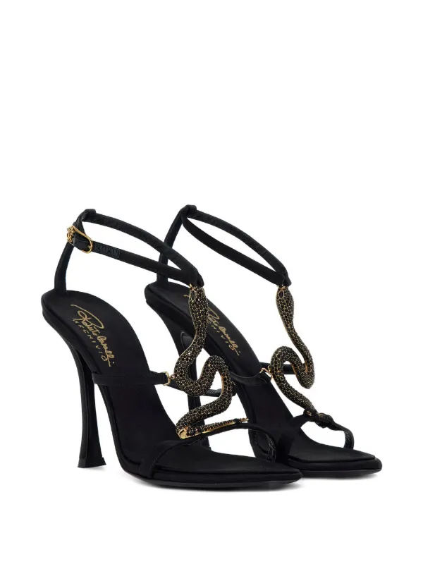 Roberto Cavalli crystal-embellished Sandals | Black | FARFETCH