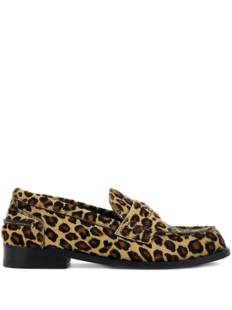 Roberto Cavalli animal print loafers