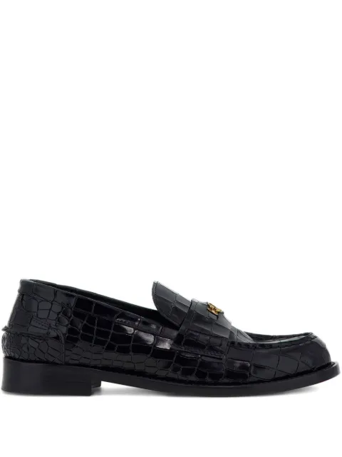Roberto Cavalli logo buckle loafers 