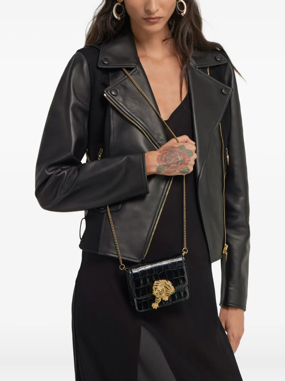 ROBERTO CAVALLI MINI ROAR CROSSBODY BAG 