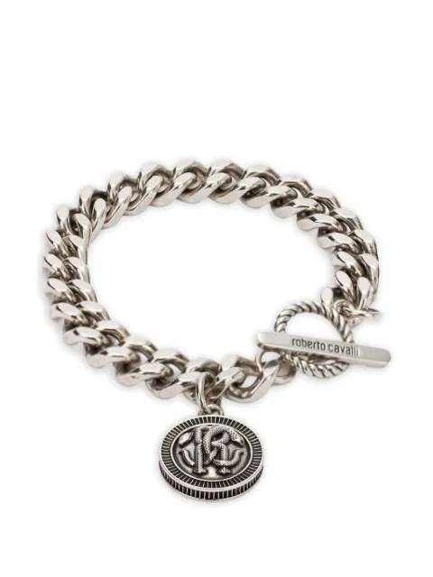 Roberto Cavalli Mirror Snake Monogram bracelet