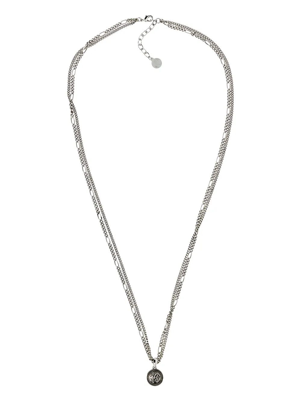 Roberto Cavalli layered chain coin necklace | Silver | Image 1