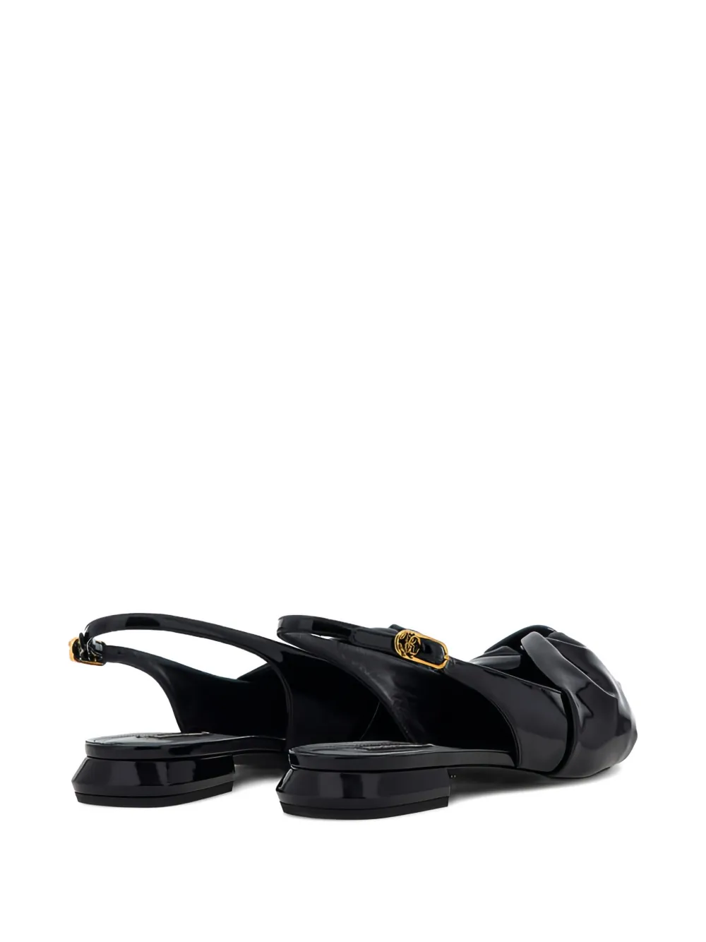 Roberto Cavalli Le Pettegole slingback flats Black