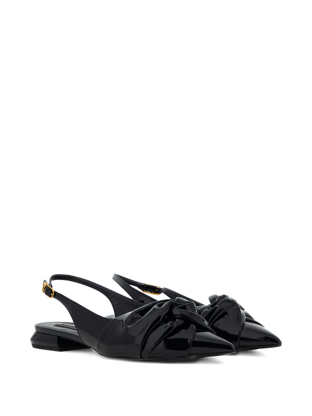 Roberto Cavalli Le Pettegole slingback flats Black