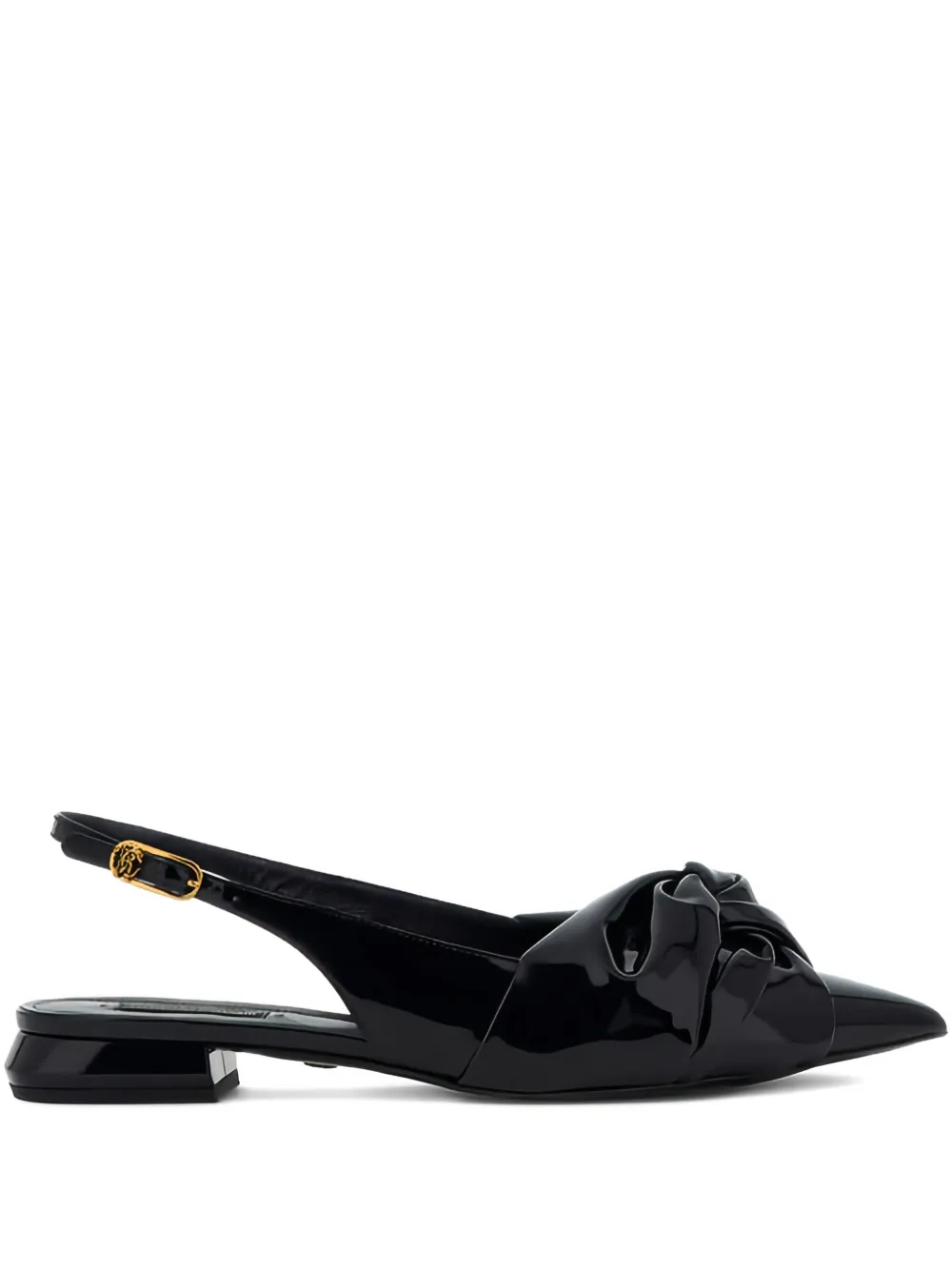 Roberto Cavalli Le Pettegole slingback flats Black